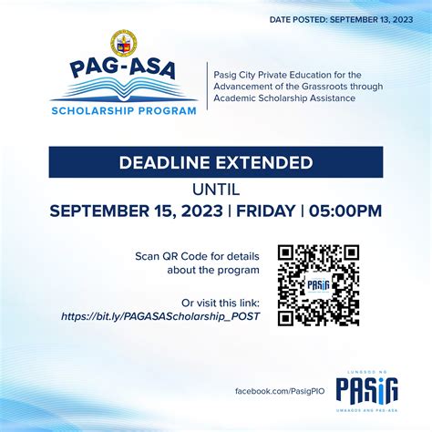 Pasig LGU extends PAG.